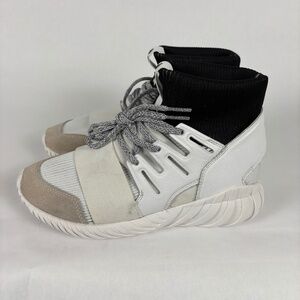 Adidas Tubular Doom hi top in white and Black men’s 6.5